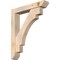 Ekena Millwork Merced Slat Smooth Bracket w/ Offset Brace, Douglas Fir, 5 1/2"W x 30"D x 36"H BKT0604X30X36MRC06SDF - alternate 1